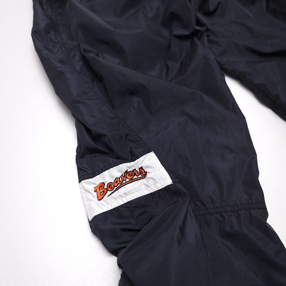 Vintage Nike Team Track Pants Mens XL Black OREGON‎ BEAVERS Red Tag Jogger - Picture 4 of 7